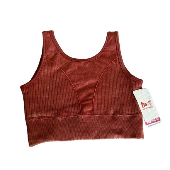 Pro-Fit Sportswear Sports Bra Orange Size Medium NWT - Picture 1 of 4